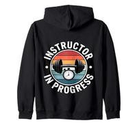 Instructor In Progress Fitness Trainer Coach Gym Zip Hoodie