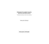 Instructor′s Manual to Probability, Markov Chains, Queues