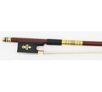 Instrument Bow Green Wood Violin Bow Brazilian Wood Colorful Shell(Gold4/4)