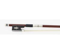 Instrument Bow Green Wood Violin Bow Brazilian Wood Colorful Shell(Silver3/4)