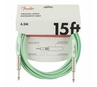 Instrument Cable, 15FT / 4.5M Fender Original Series Lead, Surf Green