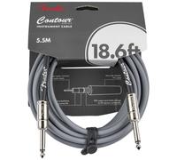 Instrument Cable, 18.6FT / 5.5M Fender Contour Series Lead, Inca Silver