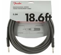 Instrument Cable, 18.6FT / 5.5M Jack Male-Jack Fender Lead GREY TWEED