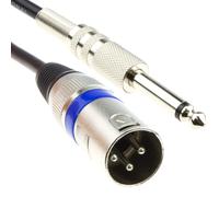 kenable Instrument Cable XLR 3 Pin Plug to 6.35mm Male Mono Jack Plug Cable 6m