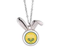 Instrument Celebrate Brazil Carnival Rabbit Necklace Pendant Bunny Animal Jewelry Gift