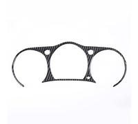 Instrument Cluster Panel Cover Trim for Nissan 350Z 2003-2006 Dashboard Speedometer Tachometer Panel Trim Frame Cover, Soft Carbon Fiber (RHD_Black)