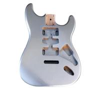 Instrument DIY Electric Guitar Body Semi-finished Guitar For ST Metal Silver Single Rocking Poplar Guitar Modification