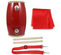 Instrument Drum Musical Percussion Drums Tunable Marching Drum For Boy And Girl With Adjustable Strap/wood Sticks/wooden Frame,Red A,outstanding78