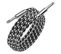 Instrument Guitar Cable, 10ft Straight Connector, 118.11x0.28x0.28 Inches Shielded Wire with Durable Build, Audio Cable, Music Equipment with Noise-Free Design for Bass Keyboard Ukulele Studio Live Pr