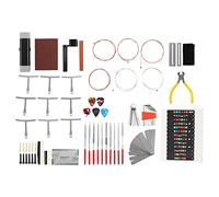 Instrument Maintenance Tool Kit, Accessories Bridge Pins Files Guitar Repairing Tools Hex Wrench with Carry Bag for Craftsmen for Ukulele for Bass for Mandolins
