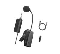 Instrument Microphone Clip on Microphone Gooseneck Receiver System Rechargeable Portable Violin Live Performance Cordless, 6.5mm