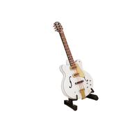 Instrument Model Guitar Model Electric Bass Ornaments Mini Musical Instrument 10cm Wooden Classical Folk Electric Guitar Model(9)