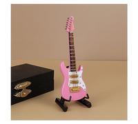 Instrument Model Guitar Model Electric Bass Ornaments Mini Musical Instrument 10cm Wooden Classical Folk Electric Guitar Model(18)