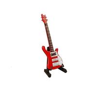 Instrument Model Guitar Model Electric Bass Ornaments Mini Musical Instrument 10cm Wooden Classical Folk Electric Guitar Model(13)