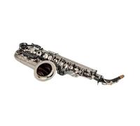 Instrument saxophone Alto Eb Tune Saxophone Brass Musical Instrument Silver Lacquer Sax With Case Mouthpiece(Canvas bag)