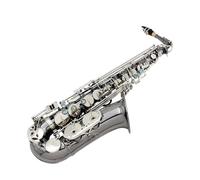 Instrument saxophone Alto Saxophone E Flat Brass Body Carved Abalone Shell Buttons Black Nickel Plated Saxophone Wind Instrument