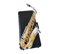 Instrument saxophone Alto Saxophone Silver Plated Gold Key Professional Sax With Mouthpiece Case
