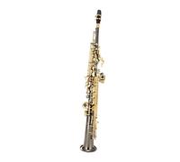 Instrument saxophone B Flat Soprano Straight Saxophone Instrument Beginner Grade Test Black Nickel Gold One-piece High (good Airtightness)