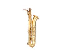 Instrument saxophone Baritone E Flat Saxophone Black Nickel Plated Sax Musical Instruments with Mouthpiece Case(Gold)
