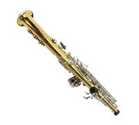 Instrument saxophone Bb Gold Plated Surface Silver Button Craft Instrument Professional Sax Soprano(High-end leather bag)