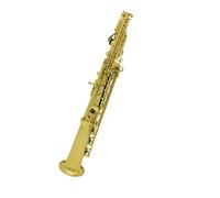 Instrument saxophone Bb Soprano SAX Saxophone Beautiful Brass Lacquered Gold Body And Keys