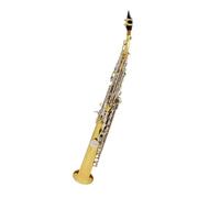 Instrument saxophone Bb Soprano Saxophone Golden Silver Double Color Boutique Brass Straight Pipe Sax Woodwind Musical Instrument
