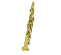 Instrument saxophone Bb Soprano Saxophone With Lubricating Beautiful Brass Lacquered Gold Body And Keys