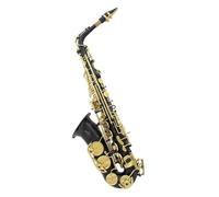 Instrument saxophone Black 3 Styles Alto Saxophone Eb Brass Body Carved Keys White Shell Keys Saxophone(Black gold)