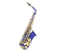 Instrument saxophone Blue Alto Saxophone E-flat Alto Saxophone Eb Saxophone Brass Material With Strap