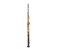 Instrument saxophone Brass Straight Soprano Bb Flat Sax Saxophone Woodwind Instrument Natural Shell Key Carve Pattern With Carryi(Gold)
