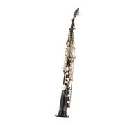 Instrument saxophone Brass Straight Soprano Saxophone Bb Fine workmanship(Black)