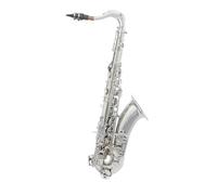 Instrument saxophone Brass Tenor Saxophone Instrument Professional Bb Saxophone With Cleaning Cloth Glove Reed Back Mouthpiece Accessories(Silver)