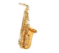 Instrument saxophone E-flat alto saxophone beginner exam professional performance brass original gold single rib + canvas bag