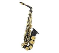 Instrument saxophone Eb Alto Saxophone Brass Silver Plated Professional Woodwind Instrument E Flat Sax(Black Style 8)