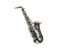 Instrument saxophone Eb Saxophone Alto Black Nickel Silver Alloy Alto Sax Brass Musical Instrument(Black white keys)