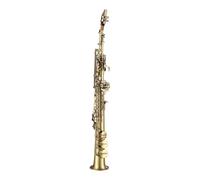 Instrument saxophone Elegant Design Nickel Plated Bb Soprano Saxophone Professional Brass Straight