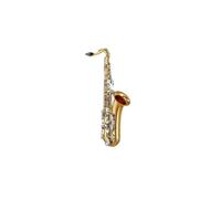 Instrument saxophone Flat B Saxophone Gold Lacquer Saxophone Tenor Falling B Sax Silver Keys Tenor Saxphone(Gold)