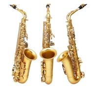 Instrument saxophone Gold Lacquer Key Alto Saxophone E Flat Brass Tube Abalone Shell Keys Saxophone With Strap