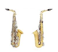 Instrument saxophone Gold Silver Alto Saxophone E Flat Alto Sax Woodwind Instrument Sax Part For Beginner Elegant Appearance