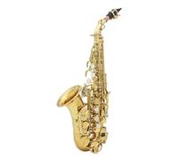 Instrument saxophone Gold Soprano Saxophone B-Flat Beginner's Student Soprano Sax Complete set(Saxophone)