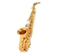 Instrument saxophone Golden Saxophone E Flat Alto Saxophone Super Playing Musical Instruments Mouthpiece(Dark khaki)