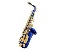 Instrument saxophone High Air Tightness Eb Alto Saxophone Brass E Flat Sax Key Type Woodwind Instrument(Blue)