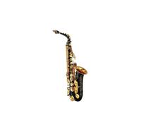 Instrument saxophone Professional Alto Drop E Saxophone Gold Alto Saxophone With Band Mouth Piece(Black)