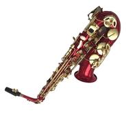 Instrument saxophone Red Alto Eb Golden Sax Flat Musical Instruments Professional Saxophone Mouthpiece And Case(Canvas bag)