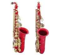Instrument saxophone Red Alto Saxophone E-flat Alto Saxophone Eb Saxophone Brass Material Selection Of Professional Musical Instruments(Red saxophone)