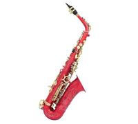 Instrument saxophone Red Style Eb Alto Saxophone Brass Silver Plated Professional Woodwind Instrument E Flat Sax(Red Style2)