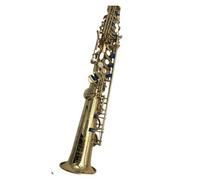 Instrument saxophone Rich Tone Not Easy To Deform Soprano Saxophone B-Flat Straight Gold Lacquered Body Musical Instrument