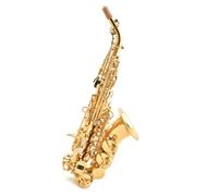 Instrument saxophone Saxophone B Flat High Pitch Small Curved Pipe Saxophone Professional Saxophone Gold Small Curved Pipe