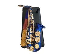 Instrument saxophone Saxophone E Flat Alto Blue Saxophone With Case Professional Musical Instruments
