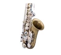 Instrument saxophone Saxophone instrument performance-level alto E-flat hemp silver key professional grading series(Hemp green bronze)